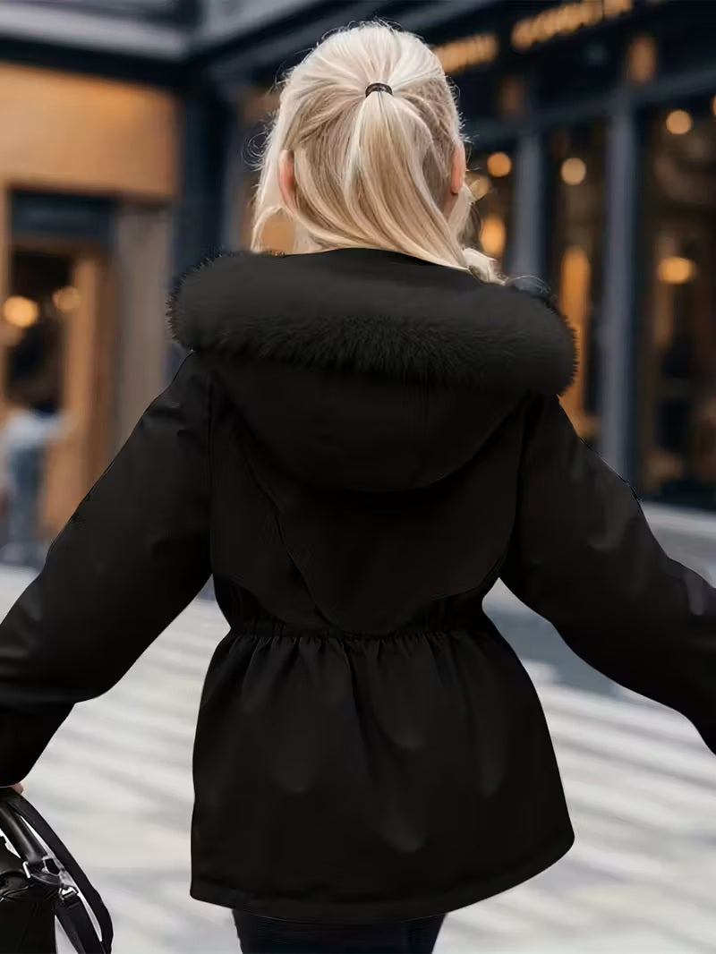 Winter Luxe Hooded Coat