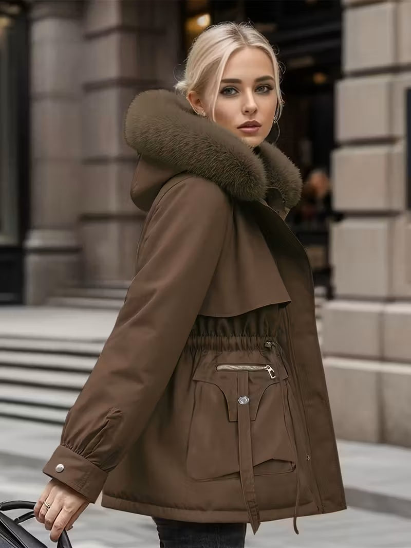 Winter Luxe Hooded Coat