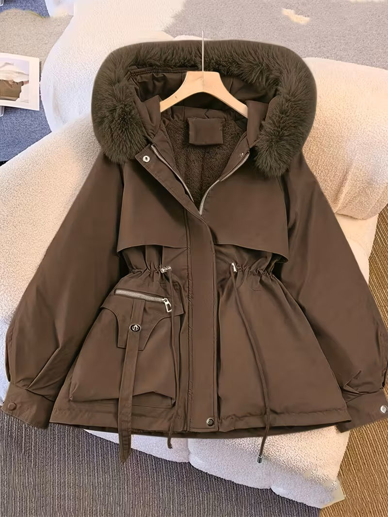 Winter Luxe Hooded Coat