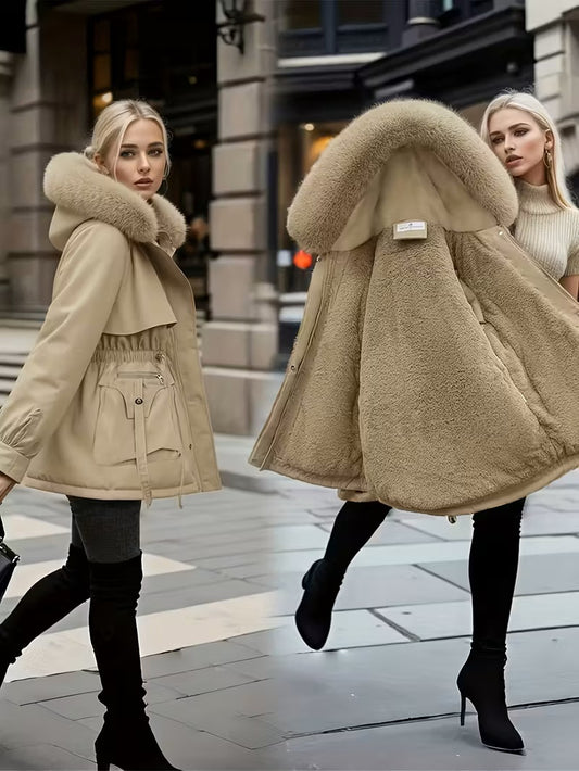 Winter Luxe Hooded Coat