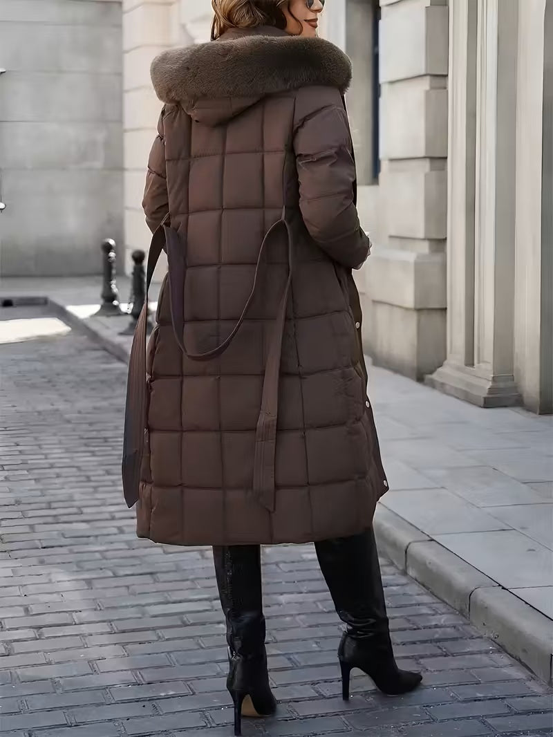 Urban Elegance Long Puffer Coat