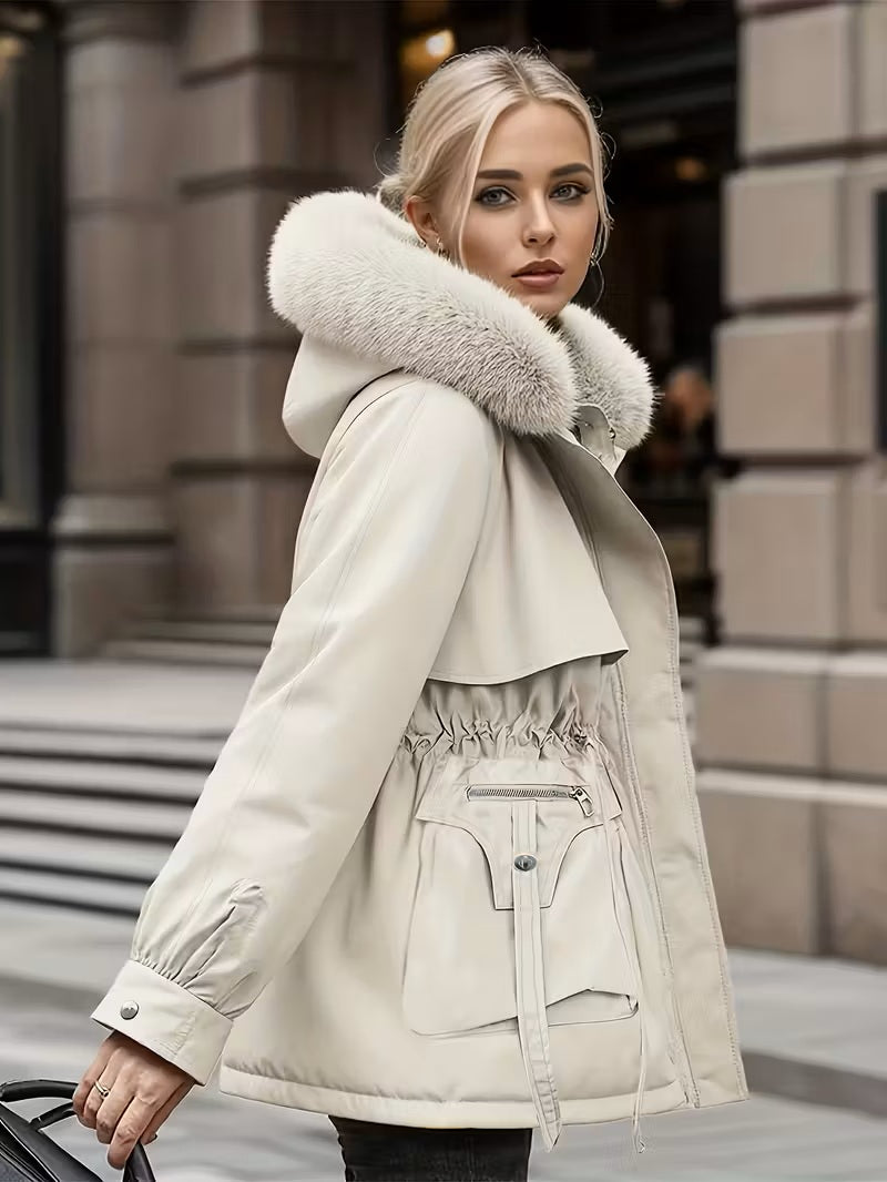 Winter Luxe Hooded Coat