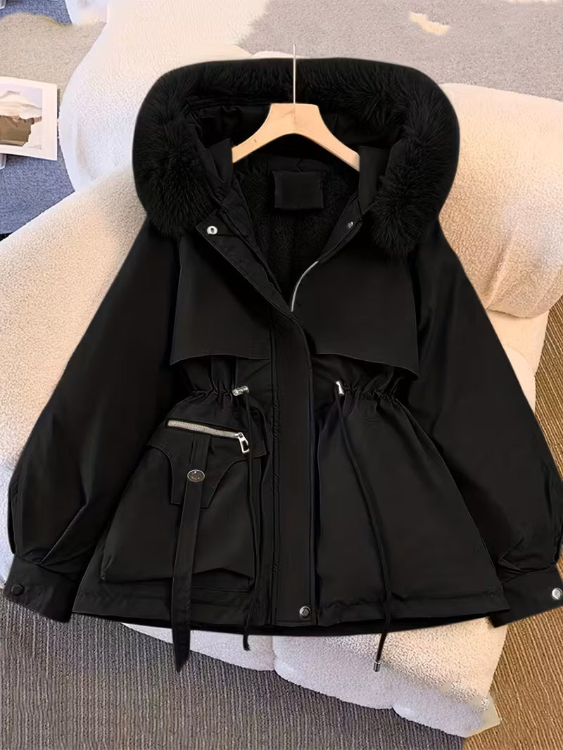 Winter Luxe Hooded Coat