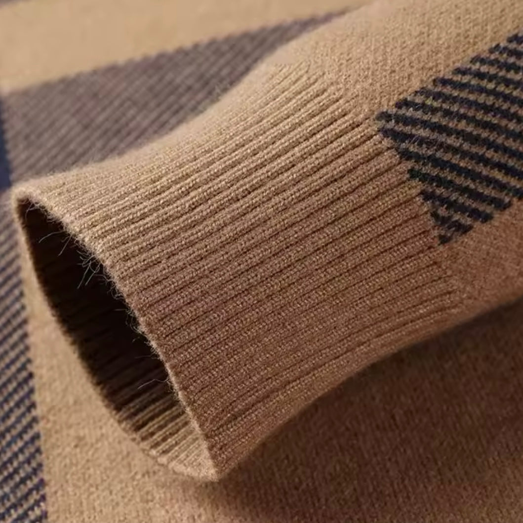 Regal Check Sweater