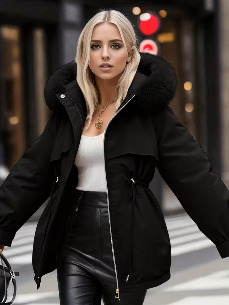 Winter Luxe Hooded Coat