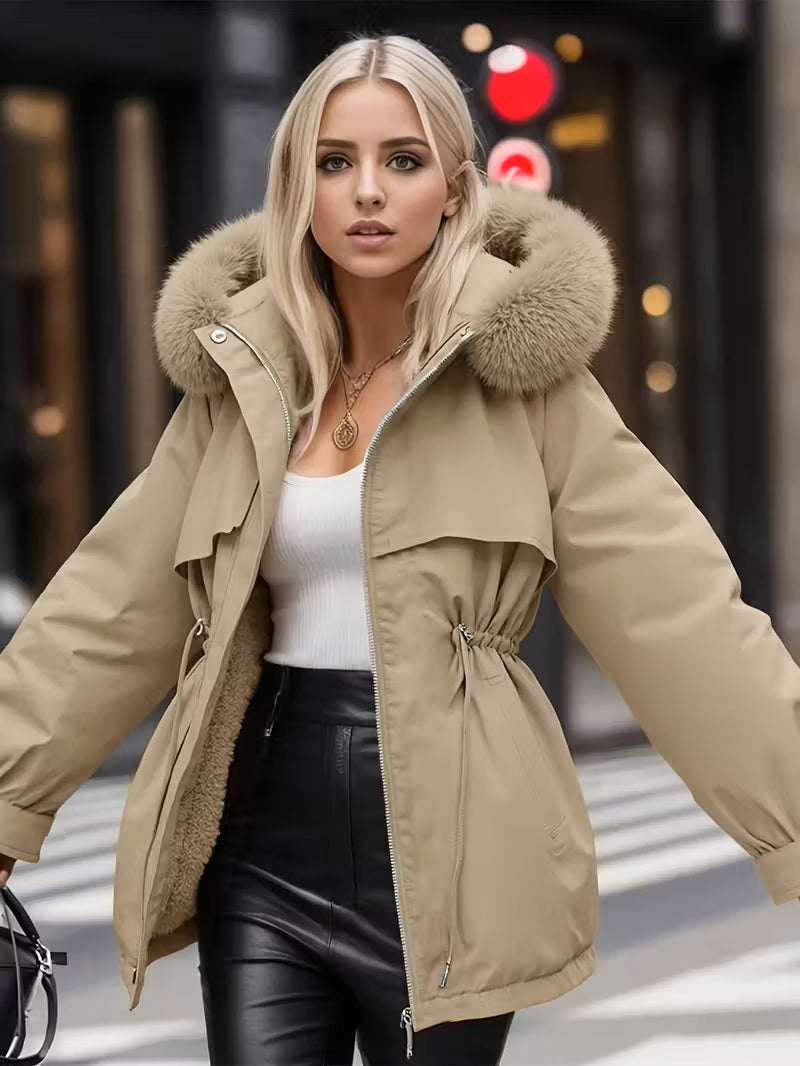 Winter Luxe Hooded Coat