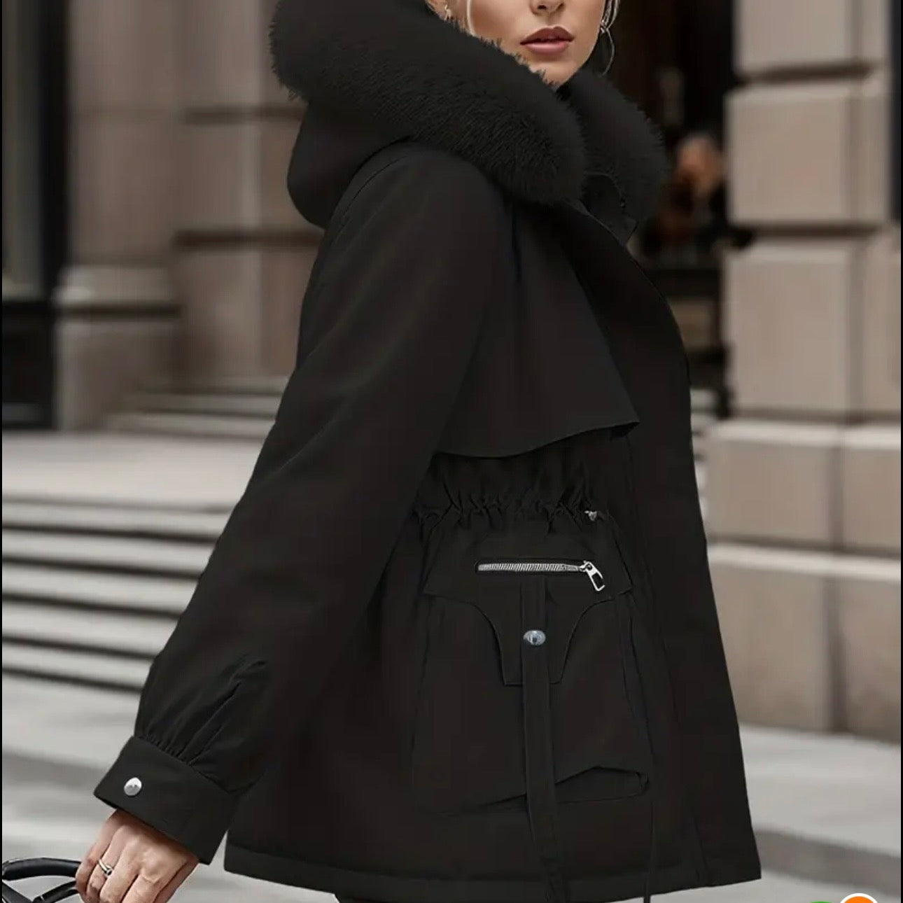 Winter Luxe Hooded Coat