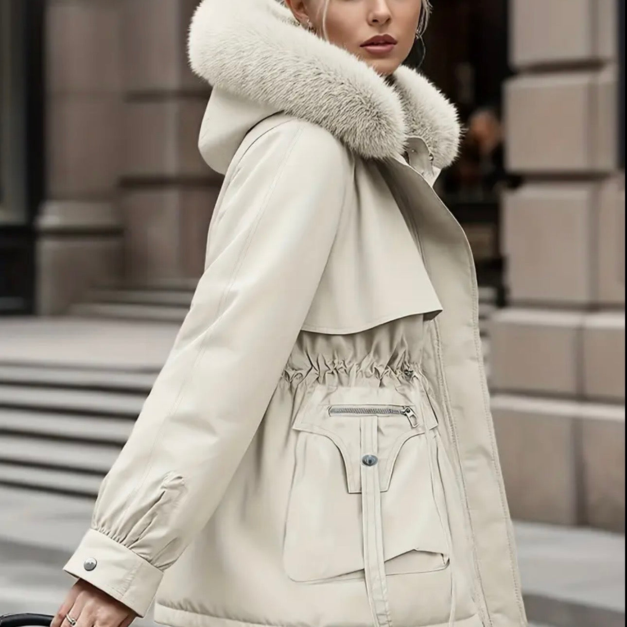 Winter Luxe Hooded Coat