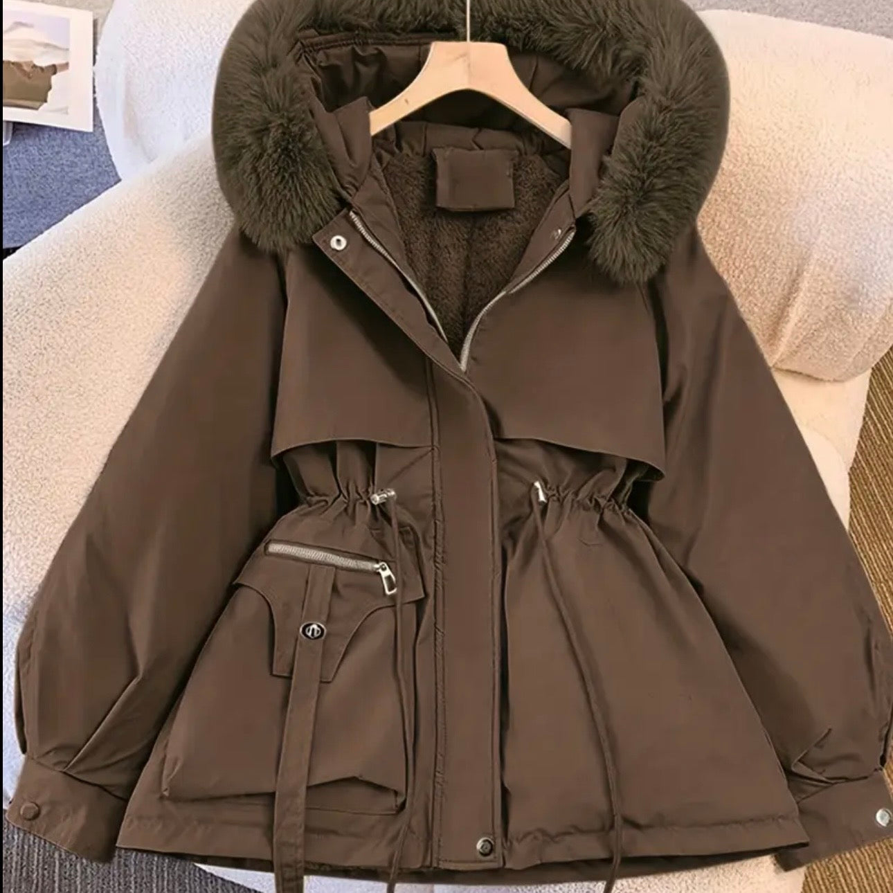 Winter Luxe Hooded Coat