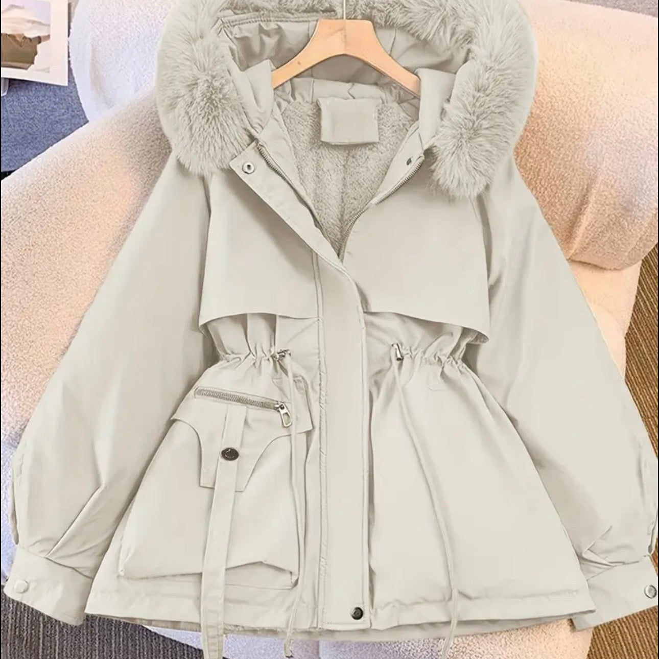 Winter Luxe Hooded Coat