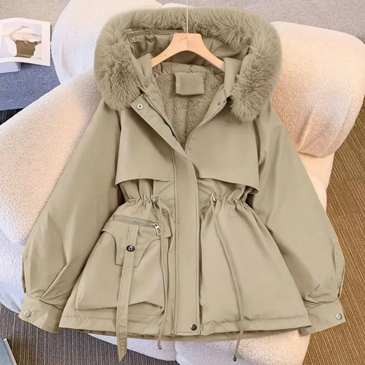 Winter Luxe Hooded Coat