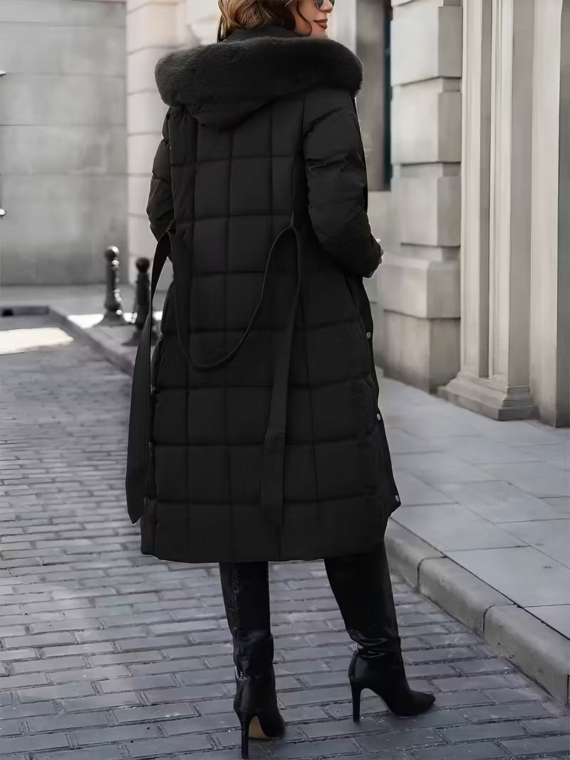 Urban Elegance Long Puffer Coat